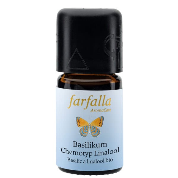 Farfalla Basilikum linalool bio 5 ml - Basilikumöl