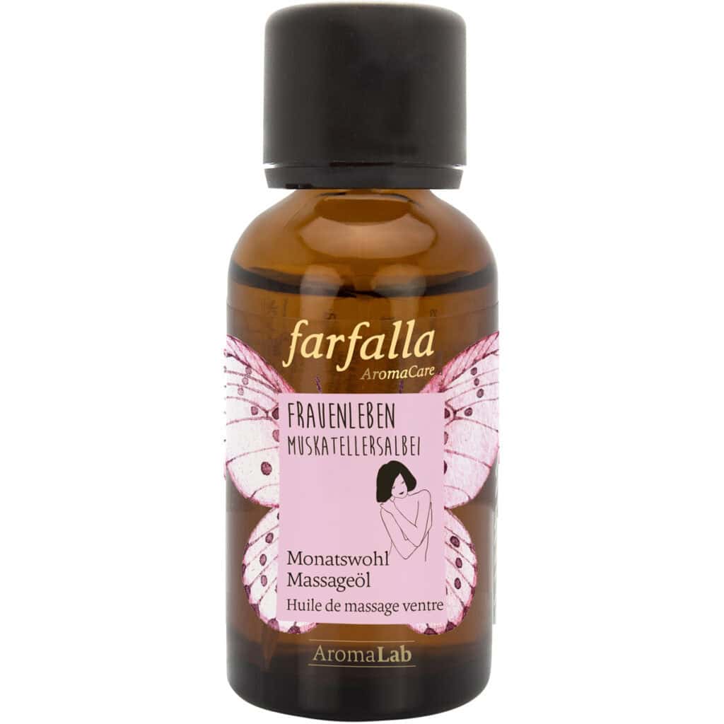 Farfalla Frauenleben Monatswohl Massageöl 30 ml