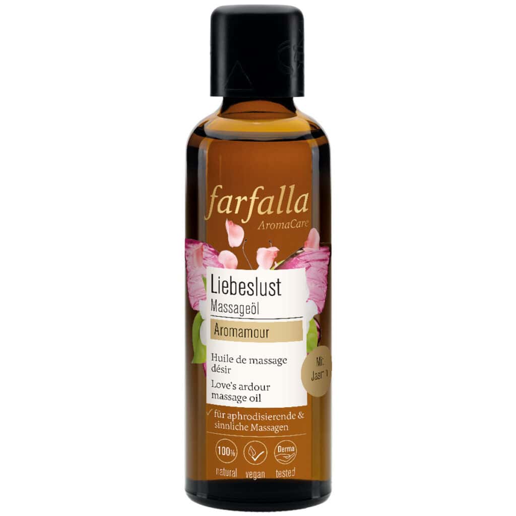 Farfalla Liebeslust Massageöl - Aromamour - 75 ml